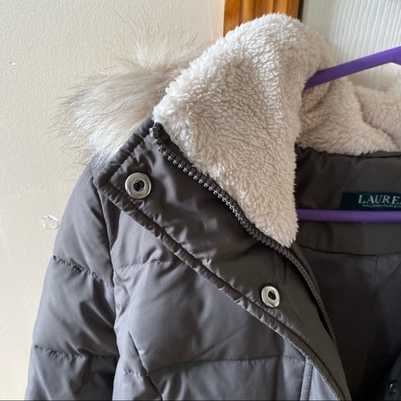 Ralph Lauren Faux-Fur Hooded Puffer Coat - Picture 5 of 14